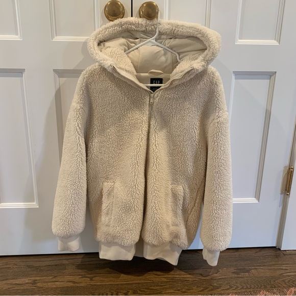 Gap Hooded Sherpa Jacket - Picture 1 of 2